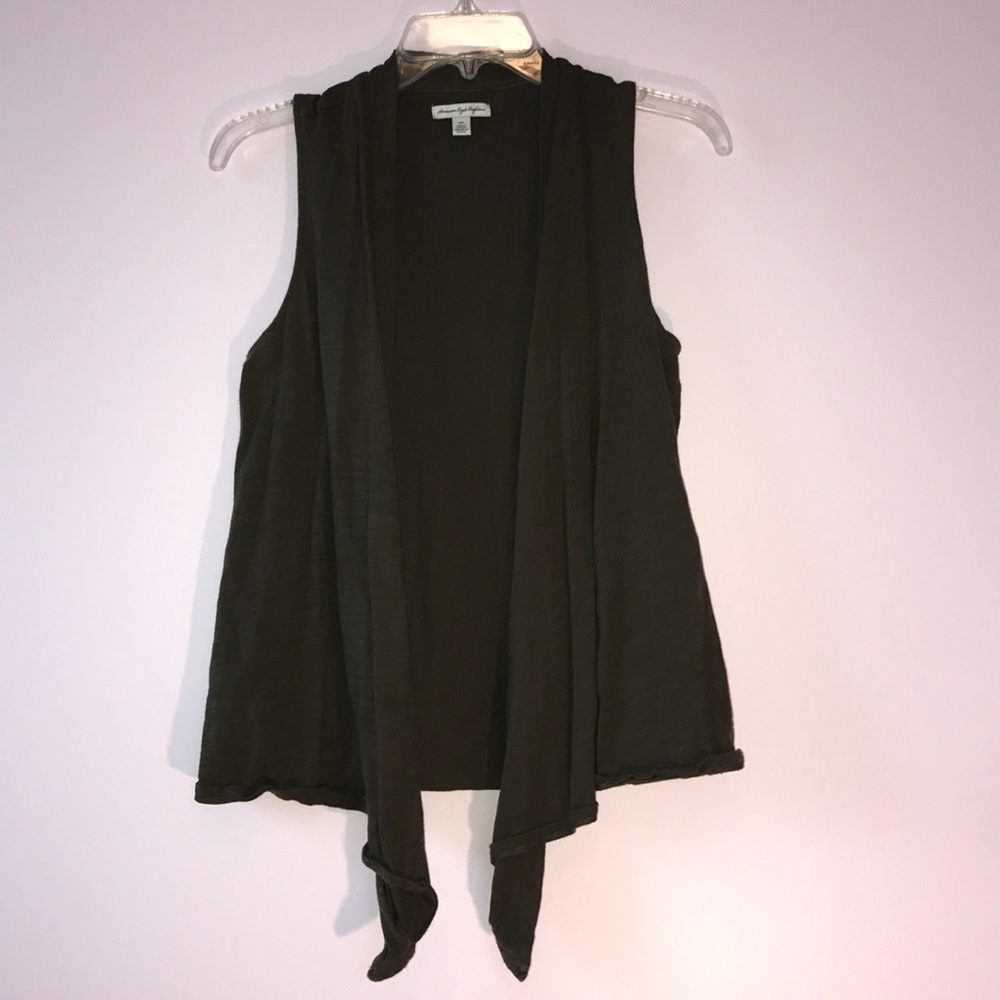 Dark Olive Summer Vest - Picture 6 of 6